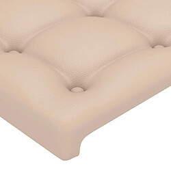 Acheter Maison Chic Lot de 2 Têtes de lit design pour chambre - Décoration de lit Cappuccino 72x5x78/88 cm Similicuir -MN32087