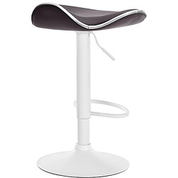 Acheter Non Tabouret de bar Shanghai simili cuir blanc