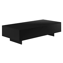 Table Basse Braunschweig 115 x 55 x 31 cm Noir [en.casa]