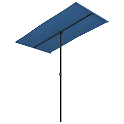 Maison Chic Parasol Jardin | Parasol d'extérieur avec mat en aluminium 180x110 cm Bleu azuré - GKD70985