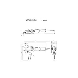 Metabo - Meuleuses d'angle à tête plate 125mm 1550W - WEF 15-125 Quick