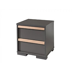 Avis VIPACK Chambre complete lit, bureau, chevet, armoire anthracite