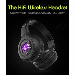 Original Zealot B570 Hifi Stéréo Bluetooth Casque Sans Fil Avec Microphone Fm Radio Micro Sd Carte Bleu