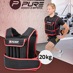 Avis Pure 2 improve Gilet de poids 20kg noir/rouge en néoprène Pure2Improve