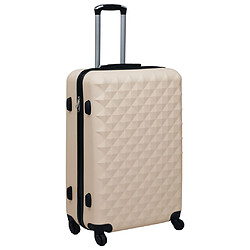 vidaXL Valise rigide Doré ABS