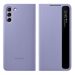 Étui Samsung Galaxy S21 Plus Fenêtre Tactile Smart Clear View Original violet