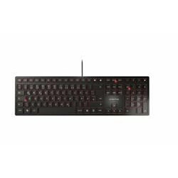 Fox Pathé Europa CHERRY KC 6000 Slim USB QWERTZ Allemand Noir (Cherry Keyboard KC 6000 Slim schwarz)