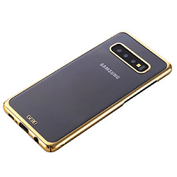 Wewoo Coque Rigide Pour Galaxy S10 GEBEI Etui de protection plaquage antichoc PC Or pas cher