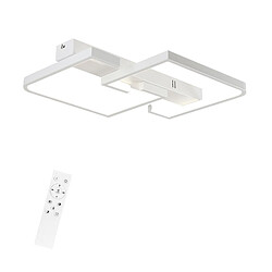 ZMH Plafonnier LED Dimmable Suspension de salon avec télécommande, 46W, Design moderne