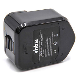 vhbw 1x Batterie compatible avec Hitachi UB 12DL, UB5D, UB 5D, WH12DAF, WH 12DAF, WH12DAF2 outil électrique (2100 mAh, NiMH, 12 V)