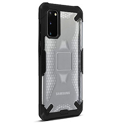 Avizar Coque Samsung S20 Antichoc Silicone Nid d'abeille Renforcé Noir