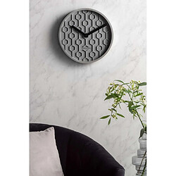 Karlsson Horloge murale Honeycomb Gris foncé