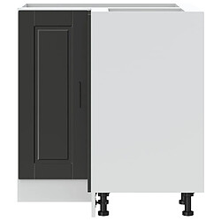 Acheter vidaXL Armoire d'angle de cuisine Porto noir bois d'ingénierie