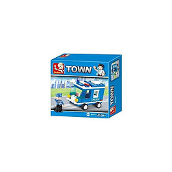 Briques Compatibles Lego - Construction - La ville - Petit Camion De Police - Sluban