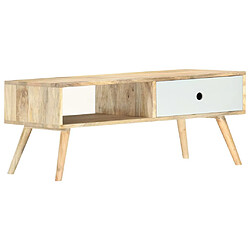 vidaXL Table basse 90x50x40 cm Bois de manguier massif