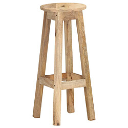 vidaXL Tabourets de bar 2 pcs Bois de manguier massif