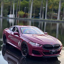 Universal 1: 24 BMW M8 en alliage modèle modèle modèle jouet voiture jouet modèle collection audio et légère haute simulation voiture jouet pour les enfants |(Rouge)