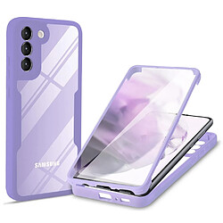 Coque en TPU + acrylique violet pour votre Samsung Galaxy S22 5G