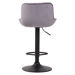 Non Tabouret de bar Lentini velours noir pas cher