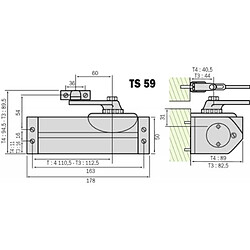 Avis DORMAKABA Fermeporte modèle TS 59