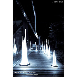 Avis Luminaire Center Lampe de Table Estalacta 3 Ampoules GU10 Indoor/Outdoor IP44, argent/blanc opal