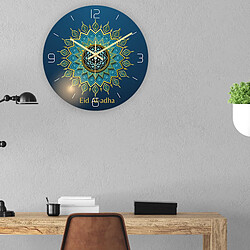 Avis Décor Islamique Ramadan Eid Cadeau Rond Horloge Murale Islamique Muet Horloges à Quartz A