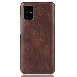 Avis Wewoo Coque Pour Galaxy A51 Shockproof Litchi Texture PC + PU Case Brown