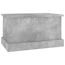 Acheter vidaXL Boîte de rangement gris béton 50x30x28 cm bois d'ingénierie