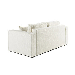 Avis Bestmobilier Topaze - canapé droit 2 places - en tissu velours relief