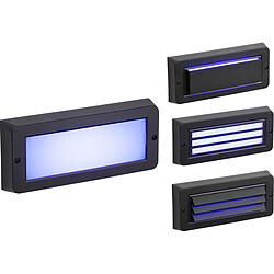 KNIGHTSBRIDGE Applique murale LED bleue pour montage en surface - Noir 230V IP65 5W