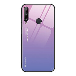 Coque en TPU dégradé de couleur rose-mauve pour votre Huawei P40 lite E/Y7p