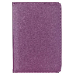 Wewoo Housse Étui Violet pour Samsung Galaxy Tab S2 8.0 Litchi Texture en cuir de rotation de 360 degrés avec support multi-fonctionnel