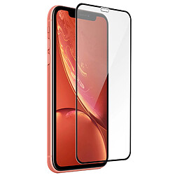 Avizar Film Écran iPhone XR Verre Trempé 9H Biseauté Transparent Bord noir