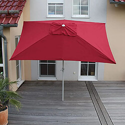 Avis Decoshop26 Parasol de jardin 2x3m rectangulaire inclinable polyester/aluminium 4,5kg bordeaux 04_0003891