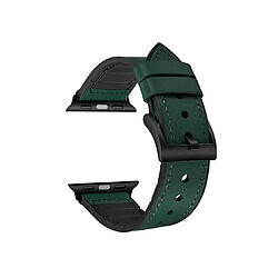 B02 Cuir Vert Sport Sangle de remplacement Bracelets Apple Watch Band 42mm 44mmmwomen Hommes pour Iwatch 7ème SE