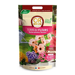 OR BRUN Terreau fleurs 4l