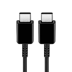 Câble USB-C vers USB-C Charge rapide 1 mètre D'origine Samsung EP-DG977BWE Noir