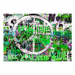 Paris Prix Papier Peint Green Graffiti 105 x 150 cm