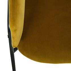 Avis Atmosphera, Createur D'Interieur Fauteuil en velours design Contempo Siron - Jaune moutarde