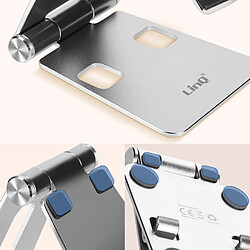 Avis Mini Support Bureau Pliable Argent pour Smartphone, LinQ