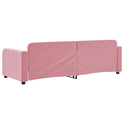 Acheter vidaXL Lit de repos sans matelas rose 80x200 cm velours