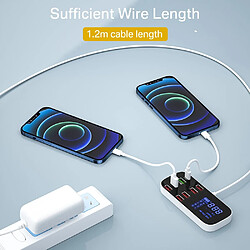 Acheter Universal Affichage Chargeur rapide Chargeur USB Hub Adaptateur de chargeur de téléphone portable pour Xiaomi Huawei Samsung | Chargeur de téléphone portable