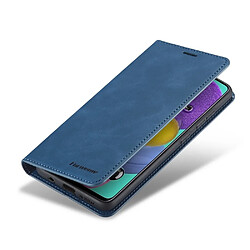 Etui en PU toucher soyeux avec support bleu pour votre Huawei P40