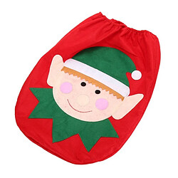 Wewoo Ornements de noël Décoration de fantaisie Couverture de couvercle de toilette Santa Elf, taille: 44 x 35cm