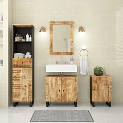 Maison Chic Armoire de Bain | Ensemble de 4 meubles salle de bain bois manguier massif -GKD79168