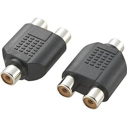 Adaptateur Y SpeaKa Professional SP-2873360 [1x Cinch / RCA femelle - 2x Cinch / RCA femelle] 0 m noir