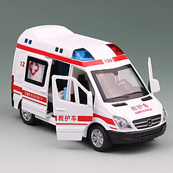 Universal Haute simulation 1/32 modèle de moulage sous pression voiture jouet ambulance alliage métallique retiré voiture jouet cadeau enfant véhicule