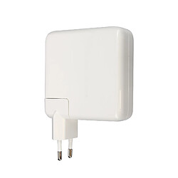 Chargeur Secteur pour MacBook Puissance 61W avec Câble USB-C 2m LinQ blanc