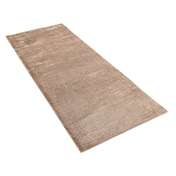 Vidal Tapis de couloir en laine 203x81 brun Darya