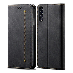 Wewoo Housse Coque Pour Galaxy A50s / A50 / A30s Etui en cuir à rabat horizontal de style décontracté avec supportfentes cartes et porte-monnaie noir